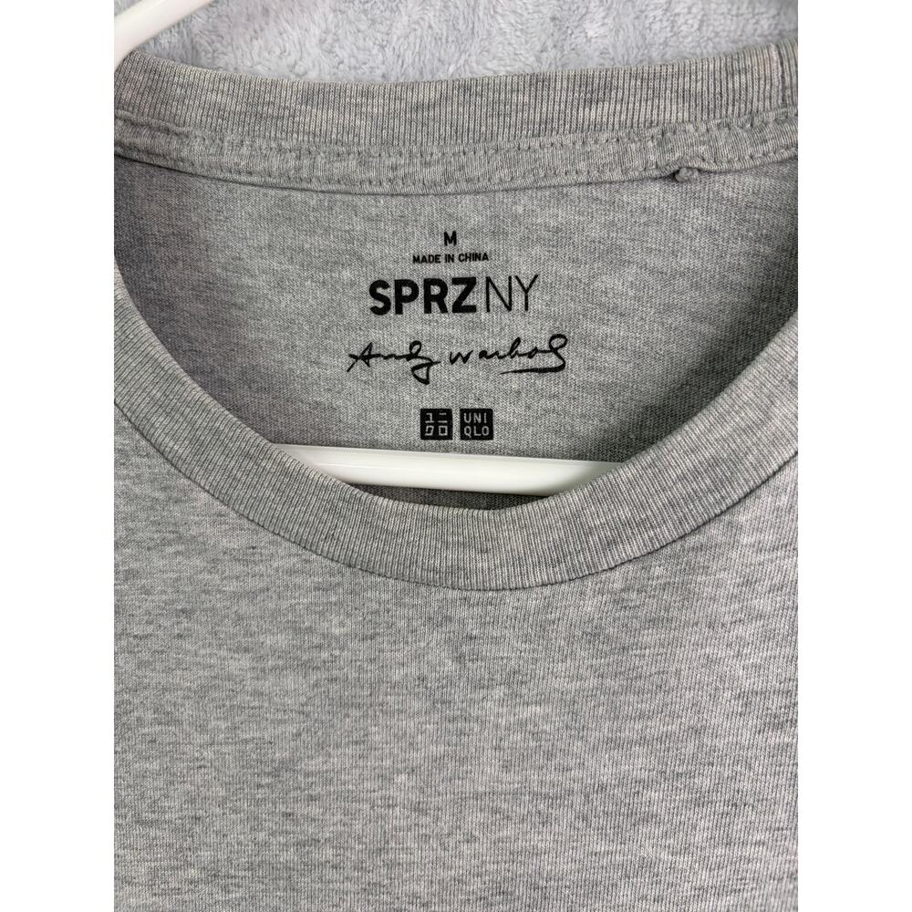 Uniqlo SPRZ NY Andy Warhol Campbell's Soup Pocket Tee - Gray - Size M - Picture 6 of 7